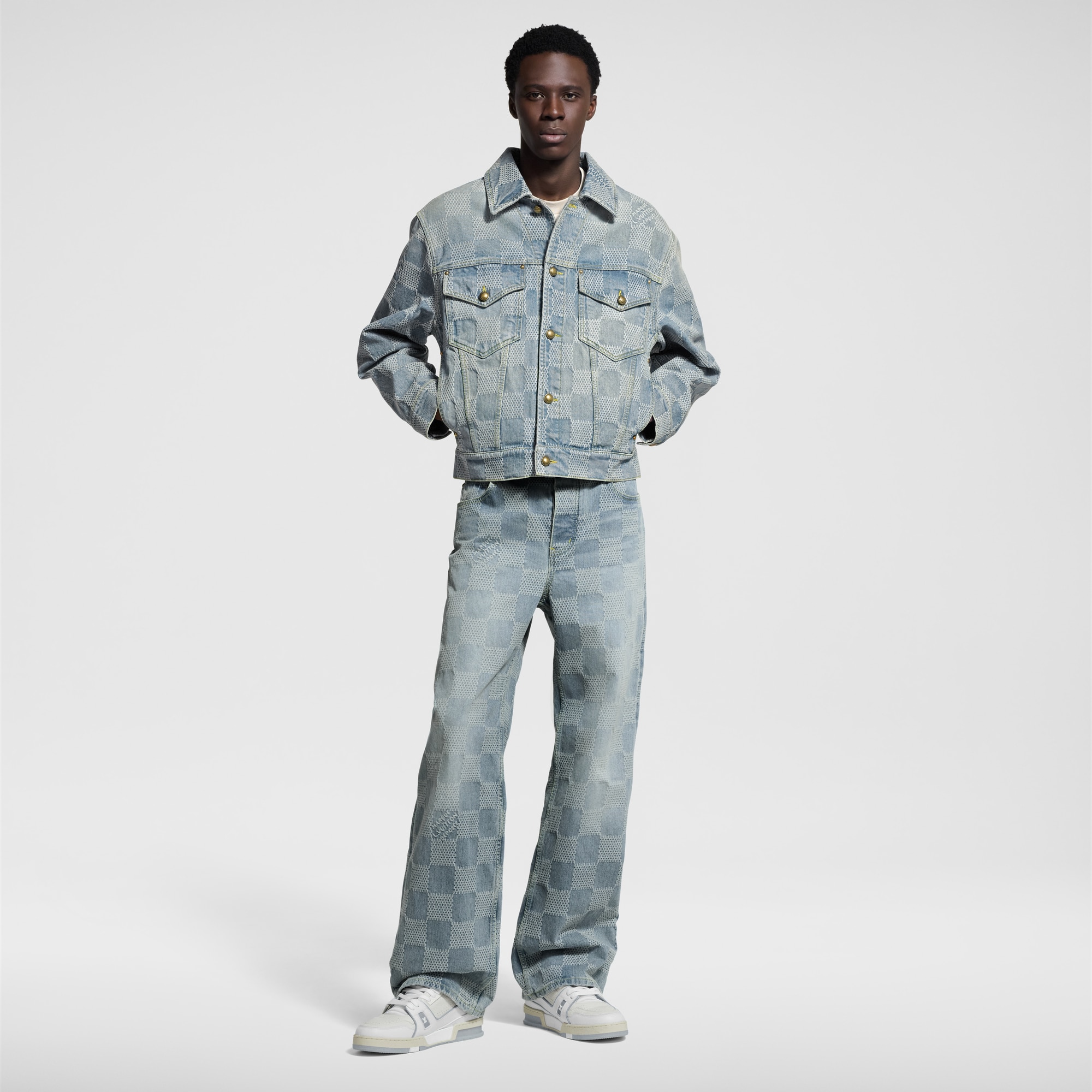 Damier Classic Denim Jacket - Ready-to-Wear 1AHCPG | LOUIS VUITTON